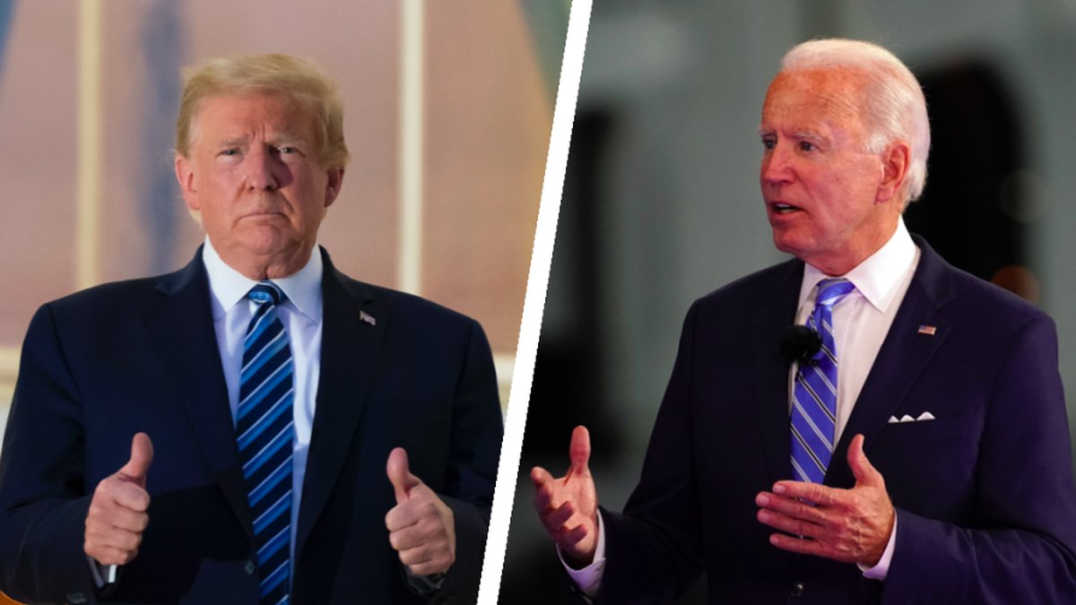 Joe Biden kritiserar Donald Trumps uttalande om coronaviruset.